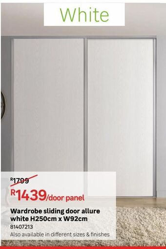 Sliding door wardrobe