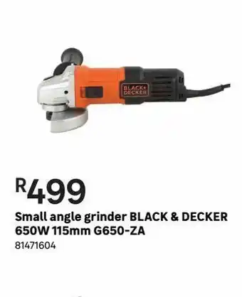 Leroy Merlin Small angle grinder balck & decker 650w 115mm g650-za offer