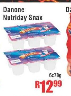 Devland Cash And Carry Danone Nutriday Snax 6x70g offer