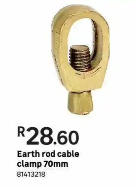 Leroy Merlin Earth rod cable clamp 70mm offer