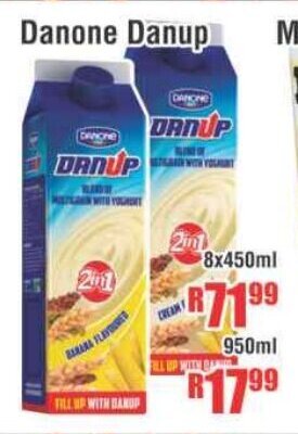 Devland Cash And Carry Danone Danup 8x450ml offer