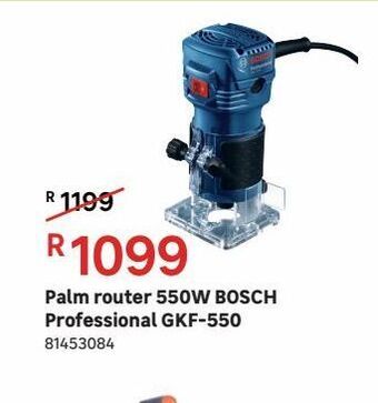Leroy Merlin Palm router 550w bosch professional gkf-550 offer