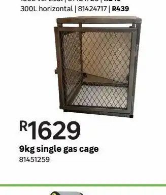 9kg single gas cage