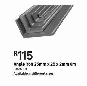 Leroy Merlin Angle iron 25mm x 25 x 2mm 6m offer