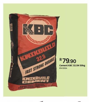 Leroy Merlin Cement kbc 32.5n 50kg offer