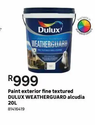 Leroy Merlin Paint exterior fine textured dulux weatherguard alcudia 20l offer