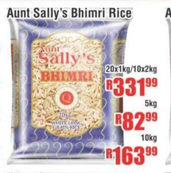 Devland Cash And Carry Aunt Sally's Bhimri Rice 20x1kg / 10x2kg offer