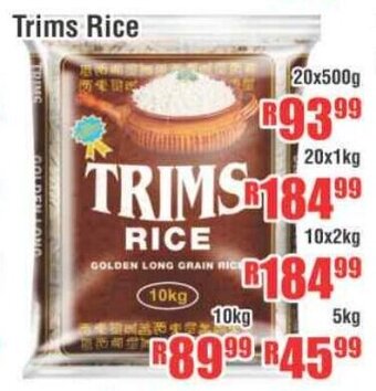 Devland Cash And Carry Trims Rice 20x500g offer