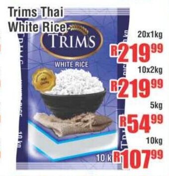 Trims Thai White Rice 20x1kg