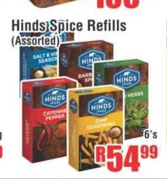 Devland Cash And Carry Hinds Spice Refills (Assorted) 6's offer