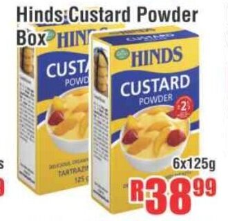 Devland Cash And Carry Hinds Custard Powder Box 6x125g offer