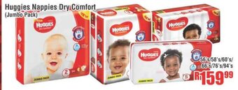 Huggies Nappies Dry Comfort (Jumbo Pack)