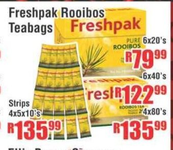 Devland Cash And Carry Freshpak Rooibos Teabags 6x20's offer