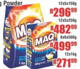 Devland Cash And Carry Maq Washing Powder 12x5x150g offer