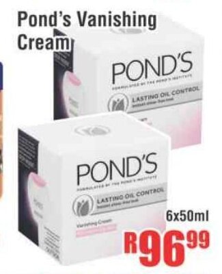 Devland Cash And Carry Pond's Vanishing Cream 6x50ml offer