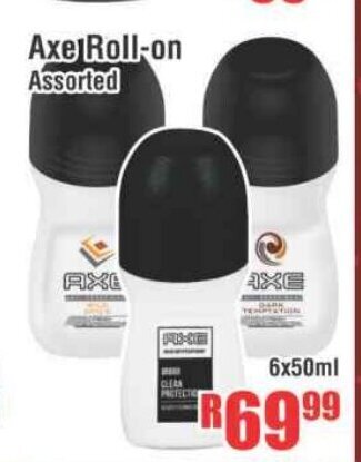 Devland Cash And Carry Axe Roll-On 6x50ml offer