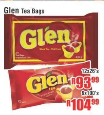 Devland Cash And Carry Glen Tea Bags 12x26's offer
