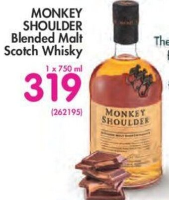 Makro’s liquor Monkey Shoulder Blended Malt Scotch Whisky 750ml offer