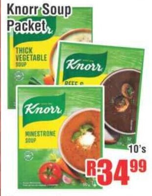 Devland Cash And Carry Knorr Soup Packet 10's offer