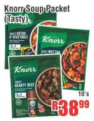 Knorr Soup Packet (Tasty) 10's