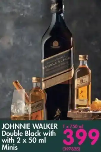 Makro’s liquor Johnnie Walker Double Black With 2x50ml Minis offer