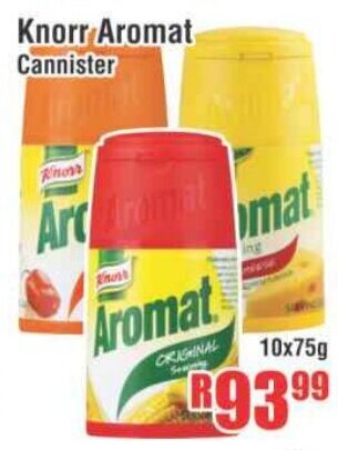 Devland Cash And Carry Knorr Aromat Cannister 10x75g offer