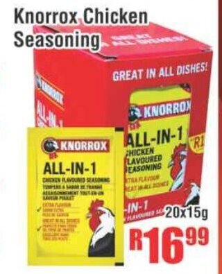 Devland Cash And Carry Knorrox Chicken Seasoning 20x15g offer