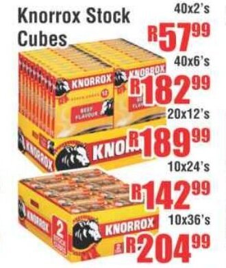 Devland Cash And Carry Knorrox Stock Cubes 40x2's offer