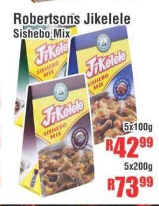 Devland Cash And Carry Robertsons Jikelele Sishebo Mix 5x100g offer