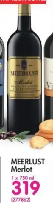 Makro’s liquor Meerlust Merlot 750ml offer