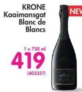 Makro’s liquor Krone Kaaimansgat Blanc De Blancs 750ml offer