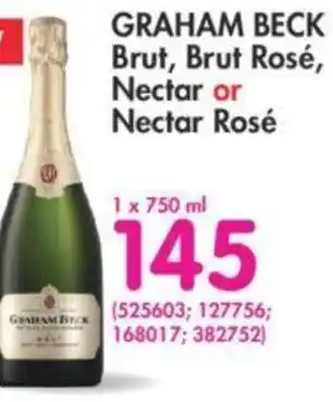 Makro’s liquor Graham Beck Brut 750ml offer