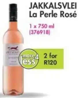 Makro’s liquor Jakkalsvlei La Perle Rosé 750ml offer