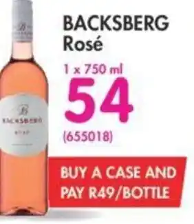 Backsberg Rosé 750ml