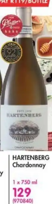 Makro’s liquor Hartenberg Chardonnay 750ml offer