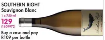 Makro’s liquor Southern Right Sauvignon Blanc 750ml offer