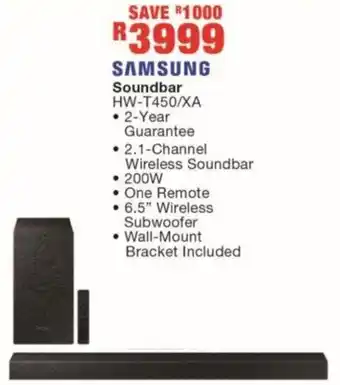 House & Home Samsung Soundbar HW-T450/XA offer