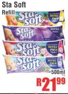Devland Cash And Carry Sta Soft Refill 500ml offer