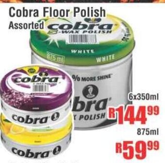 Cobra Floor Polish Assorted 6x350ml