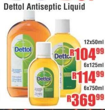 Devland Cash And Carry Dettol Antiseptic Liquid 12x50ml offer