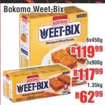 Devland Cash And Carry Bokomo Weet-Bix 6x450g offer