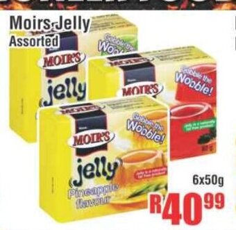 Moirs Jelly Assorted 6x50g