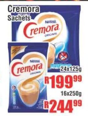 Devland Cash And Carry Cremora Sachets 24x125g offer