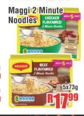 Devland Cash And Carry Maggi 2 Minute Noodles 5x73g offer