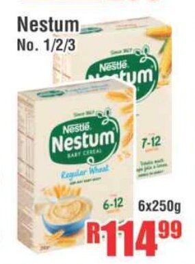 Devland Cash And Carry Nestum No. 1/2/3 6x250g offer