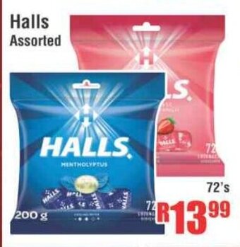 Devland Cash And Carry Halls Assorted 72's offer