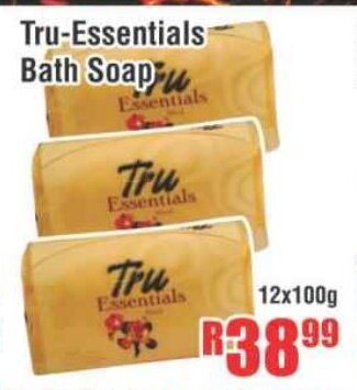 Devland Cash And Carry Tru Essentials Bath Soap 12x100g offer