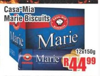 Devland Cash And Carry Casa-Mia Marie Biscuits 12x150g offer