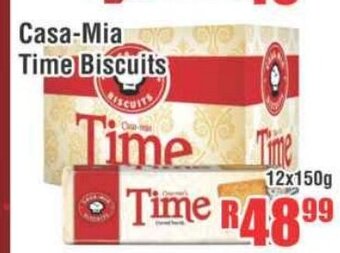 Devland Cash And Carry Casa-Mia Time Biscuits 12x150g offer