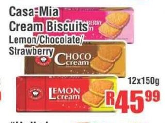 Devland Cash And Carry Casa-Mia Cream Biscuits 12x150g offer